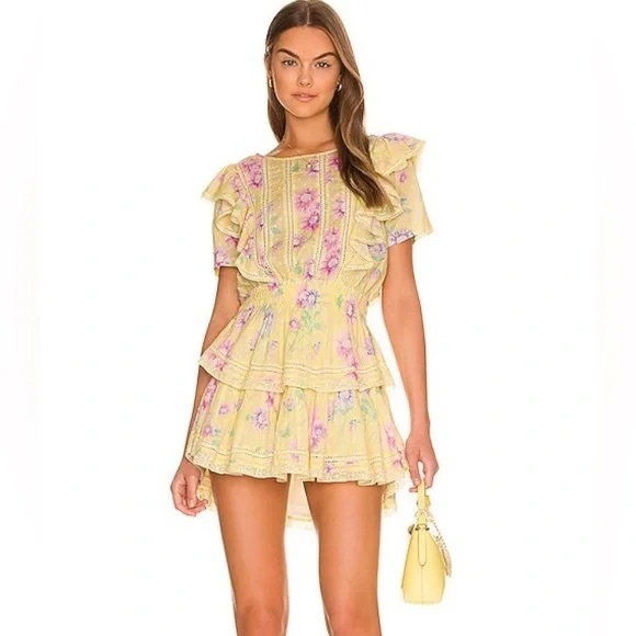 LoveShackFancy Dresses & Skirts - LoveShackFancy Yellow Natasha Dress